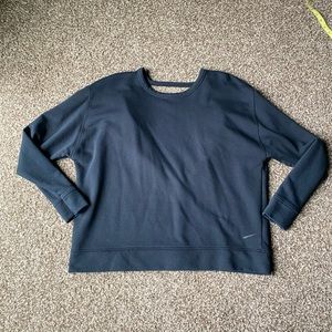 Women’s Nike Black Cut Out Back Pullover Crewneck Size Large